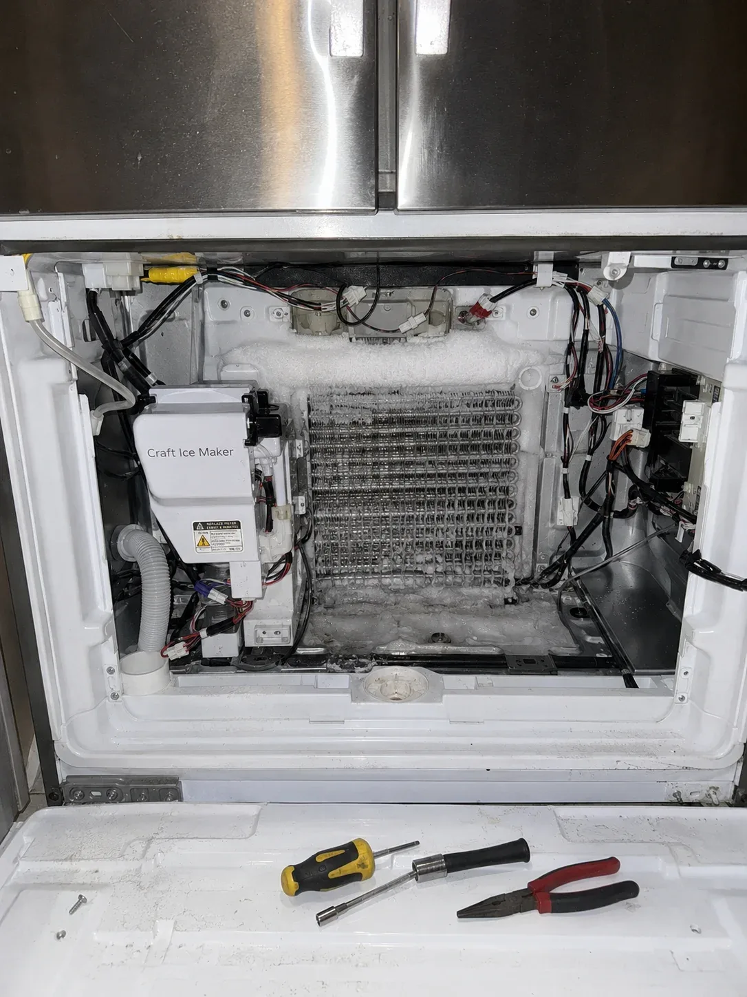 LG InstaView fridge dual ice maker repair