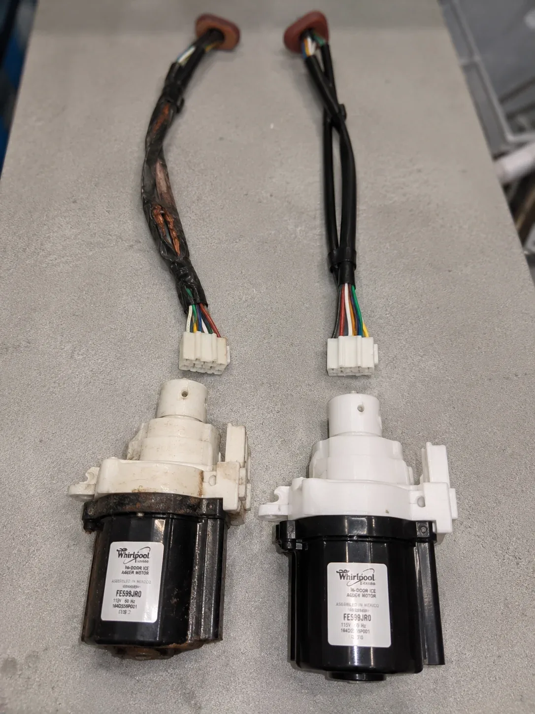 Whirlpool side-by-side fridge In-Door-Ice auger motor replacement