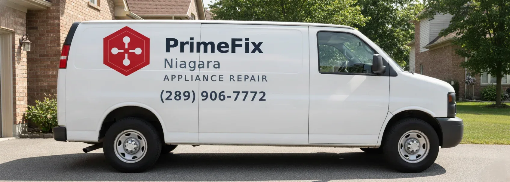 PrimeFix Niagara appliance repair van in St. Catharines